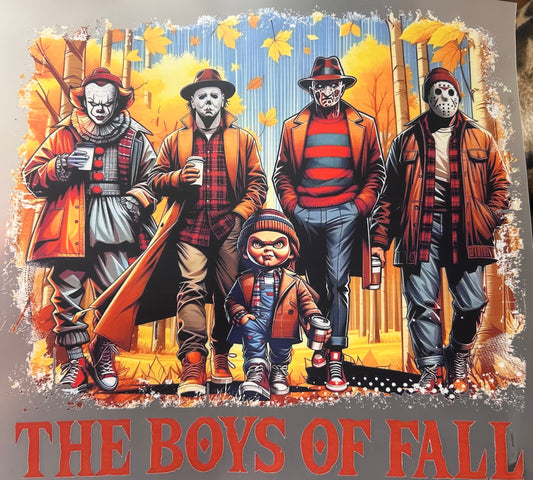 The Boys Of Fall Halloween Scary DTF Unisex SoftStyle T-Shirt