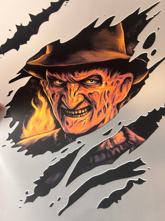 Freddy Nightmare Scary Halloween DTF Print Unisex SoftStyle T-Shirt