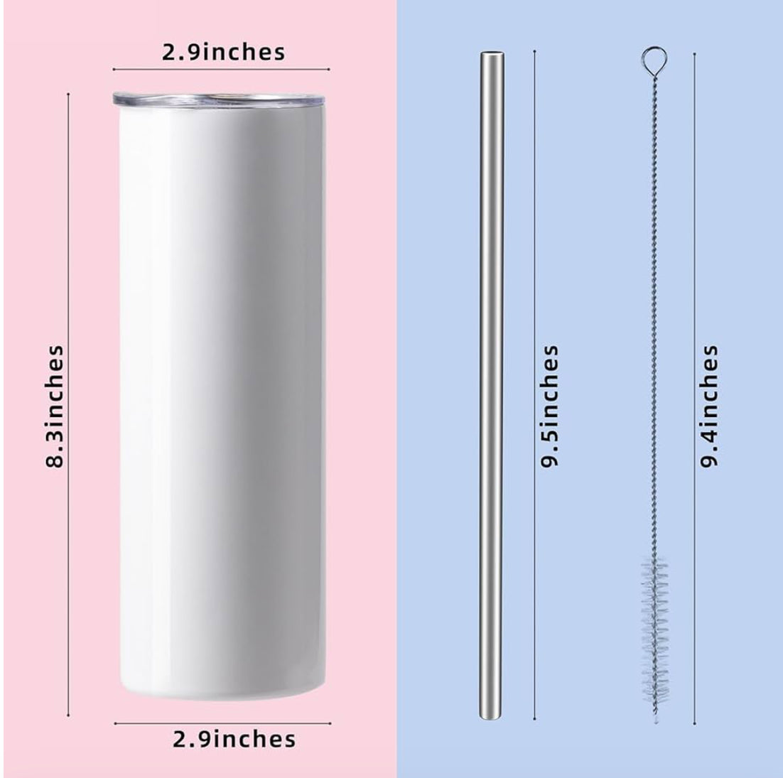 Somewhere Between Miranda Skinny Tumbler 20 Oz